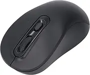 Wireless Mouse, Rechargeable Computer Mouse with Receiver, 800 1600 2400 Adjustable DPI Levels, Silent Portable Design, for Tablet Laptop (Black)
