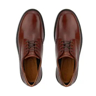 【ecco】METROPOLE LONDON 都會紳士商務正裝皮鞋 男鞋(深棕紅 52560401053)