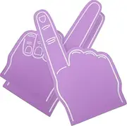 Ciieeo 3pcs Foam Fingers Foam Finger Props Cheerleading Noise Makers Portable Sports Decorative Red Ballons Foam Finger 1 Party Soccer Finger Giant Mini Purple Football Child