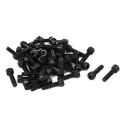 50Pcs M3 x 12mm Full Thread Hex Socket Cap Head Screws Bolts