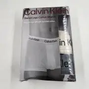 Calvin Klein Stretch Low Rise Stencil Logo Waistband Trunks Men's XL 2 Pack