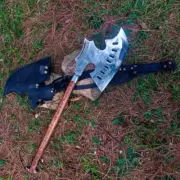 Handmade 5160 Steel Blade Long Handle Wood Cutting Axe For Hunting & Camping