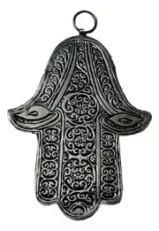 Handcrafted Moroccan Hamsa Evil Eye Decoration Pendant