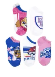 Nickelodeon Paw Patrol No Show Socks Girls Size (6-10.5)