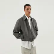[1989 STUDIO] Light zip-up jacket dark grey 54 IT Grey