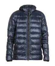 Canada Goose Hooded Down Jacket S,XL,L,M Atlantic Navy Blue