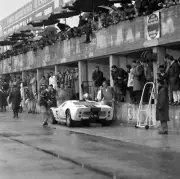 Masten Gregory John Whitmore Ford GT40 in the pit lane 1966 Racing Old Photo 2