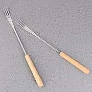 6 Pcs Fondue Forks 10.2 Inch Stainless Steel Skewer Sticks Cheese Fondue Sticks Kitchen Utensils Food Forks with Handles for Cheese, Meat, Vegetable Hot Pot Barbecue