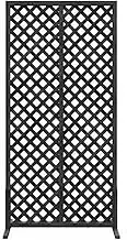 Outdoor Partition Screens,Portable Room Partition,Plant Support Frame,Garden Fence for Patio Deck Lawn Garden Backyard(Black,60x120cm)