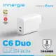 Innergie C6 Duo 63瓦 雙孔 USB-C 萬用充電器 ADP-63AW WTA