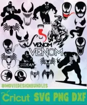 VENOM DC SVG, DESIGNS BUNDLE, CUT FILES, SVG for Cricut