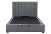 VI Homer Fabric Upholstered Gas Lift Storage Bed - Queen