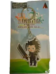 SQUARE ENIX FINAL FANTASY BRIGADE ZACK FFVII KEYCHAIN NEW LICENSED U.S.