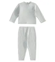 [Bonpoint] Bonpoint Baby Gavin sweater and pants set M 12 grey