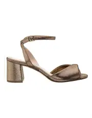 [NINA] Nigelia Sandals in Bronze Reflective Suede