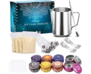 Candle making kit DIY candle craft tools with candle jars candle making watering pot and spoons candle wicks wicks stickers candle wicks holders