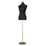 Female Mannequin Dummy Model Dressmaker Clothes Display - Black