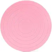 FELTECHELECTR Cake Spinner with Non Slip Surface Revolving Cake Stand for Stable Decorating for Cupcakes Pink