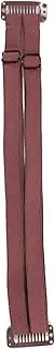 Adjustable Nylon Straps for Women's Hair Styling - Brown Double Belt