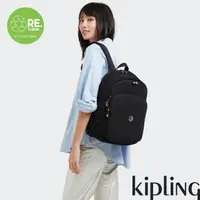 在飛比找momo購物網優惠-【KIPLING官方旗艦館】經典百搭黑時尚拉鍊大開口後背包-