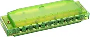 [Hohner] Translucent Harp C Green Harmonica