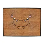 Hippo Ani Mates - Funny Novelty Doormat Man Cave Floor mat