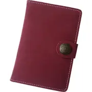 New Handmade Wallet Multifunctional Passport Bag Airline Ticket Clip Document Bag(Wine Red)