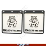 Heavy Duty 4WD Beware of Dog MudFlaps Pair (x2) - 455 x 610mm