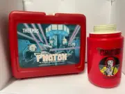 Thermos Brand - PHOTON Vintage Lunch Box 1987 Laser Tag Red Lunchbox & Thermos
