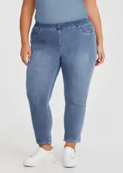 [Virtuelle] Taking Shape Petite New Best Friend Jegging Size 16 in MID Blue, Cotton - Plus Size Women's Petite Plus Mid Blue