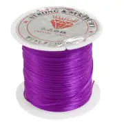 29.5 Ft 9M Elastic Stretchy Crystal String Cord Beading Thread Spool Purple