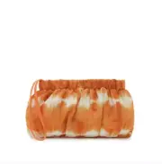 NWT Vince Camuto Harlo Pouch Bag Purse Clutch Womens Orange White Tie Dye NEW