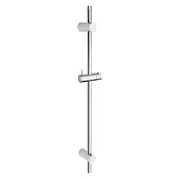 600mm Chrome Round Stainless Steel Sliding Wall Rail Plastic Holder Component