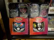✨ 2x Sam’s Club 2 Paldean Fates Mini-Tins + 1 PokéBall 3-Pack (Factory Sealed)