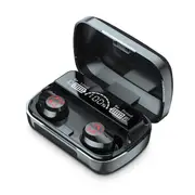 TWS Bluetooth 5.1 Earphones 1200mAh Charging Box Wireless Headphone M23 Stereo Sports Waterproof Earbuds Headsets For Xiaomi - Black