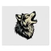 2 x 'Howling Wolf Portrait' Lens Cleaning Cloths (LC00028956)