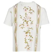 [Giambattista Valli] Jersey Center Embroidered Short Sleeve Tee