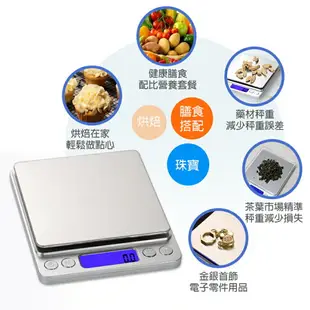 LCD數位磅秤【附4號電池兩顆】烘焙用具 迷你秤 食物秤 咖啡秤 料理秤 磅秤