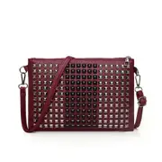 Women Shoulder Messenger Handbags Rivet Crossbody Satchel Bags Retro Ladies Messenger Handbag