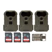Stealth Cam Wildview 14MP Trail Camera with 32GB Memory Card Bundle 3-Pack