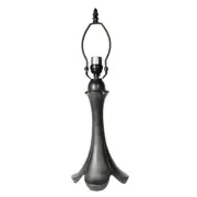Tulipa Lamp Base, Antiq.Bronze Finish/Gold Highlts, Nicely Weighted, 20" Tall