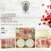 La Florentina Pomegranate Soap Bundle