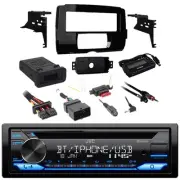 JVC Bluetooth CD Stereo Receiver w/Handlebar Control, 2014-Up Harley Install Kit