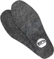 Wool Felt Warm Insoles,Soft Insert Insoles for Boots and Shoes,Wool Insoles for
