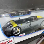 1/18 Maisto Ferrari Monza SP1 Gray Diecast Special Edition - New In Box!