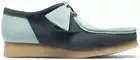 BNIB Clarks Originals Ladies WALLABEE 2CLR Blue Combi Suede Shoes