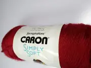 Caron Simply Soft Yarn-Autumn Red-315 Yards-100% Acrylic