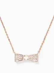 ready set bow pave mini pendant