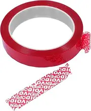 PLAFOPE 1 Roll Tamper Evident Tape for Packaging Boxes with Security Seal to Prevent Theft and Tampering Ideal for Sealing Valuable Documents and Packages Red