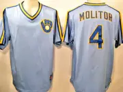 Paul Molitor Milwaukee Brewers Sky Blue Men's Nike Cooperstown Collection Jersey